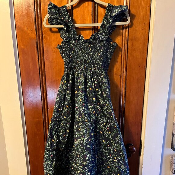 Hill House Elizabeth Nap Dress in Midnight Garden - Picture 2 of 3